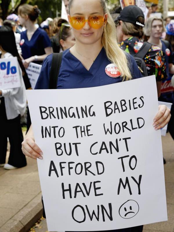 NSW NURSES STRIKE SYDNEY